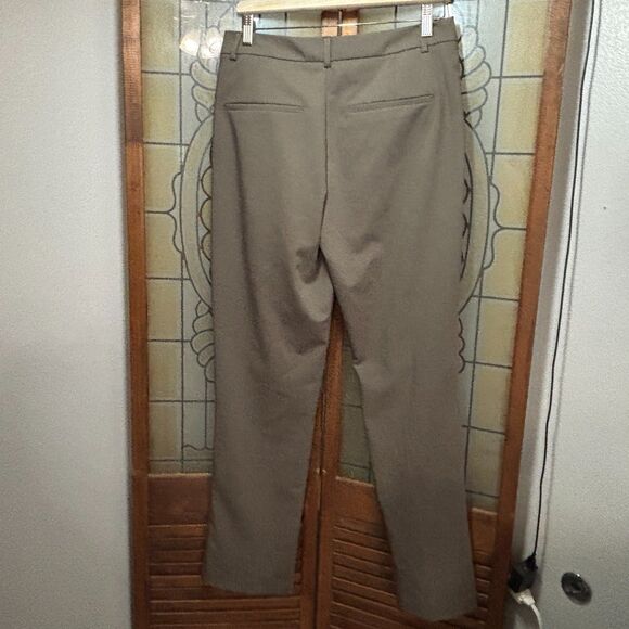 Zara Straight Leg Low Rise Brown Trousers Work Casual Pants Size M NWOT - Picture 3 of 14